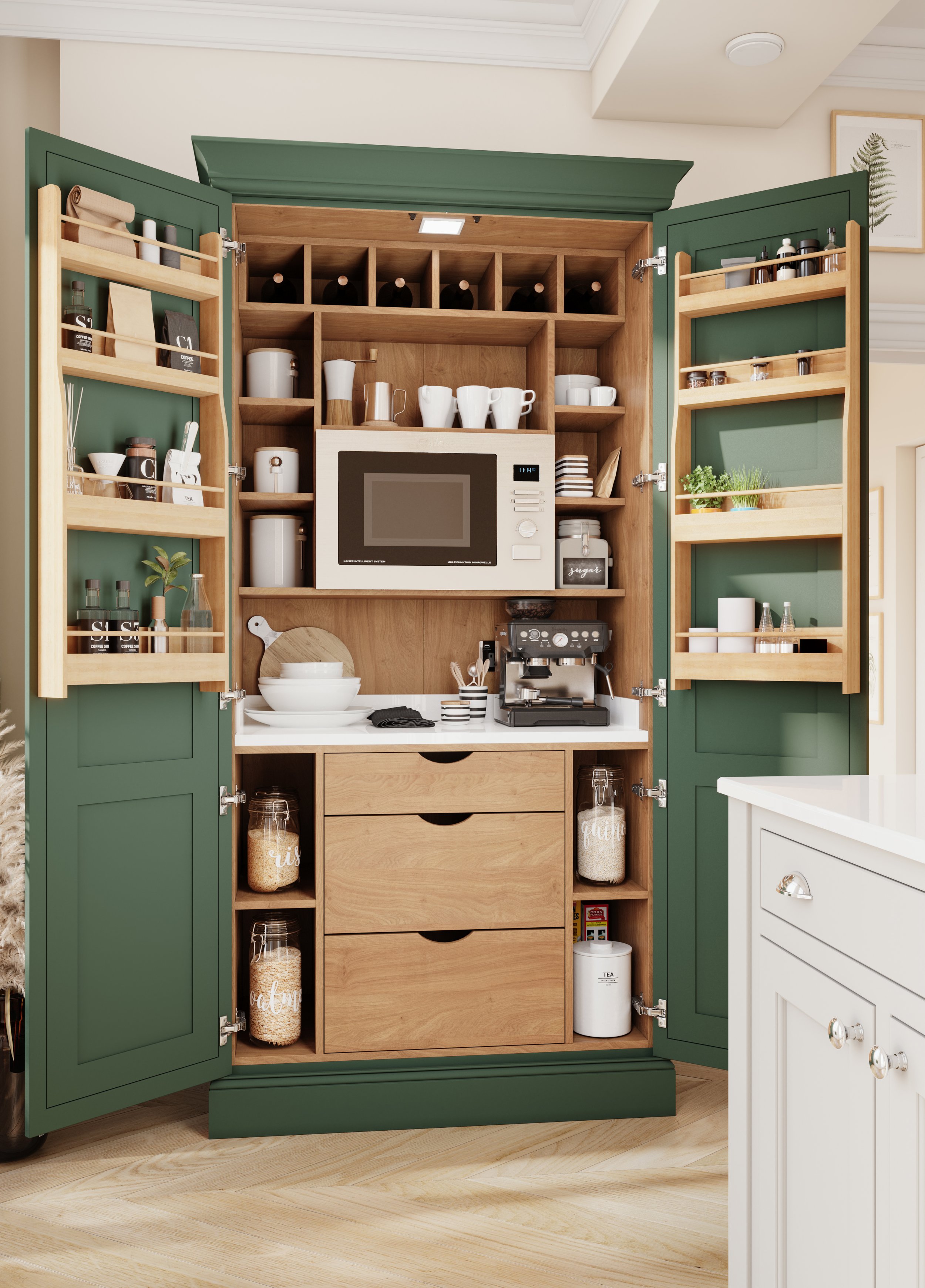 No more clutter with our kitchen storage ideas Cambridge Kitchen